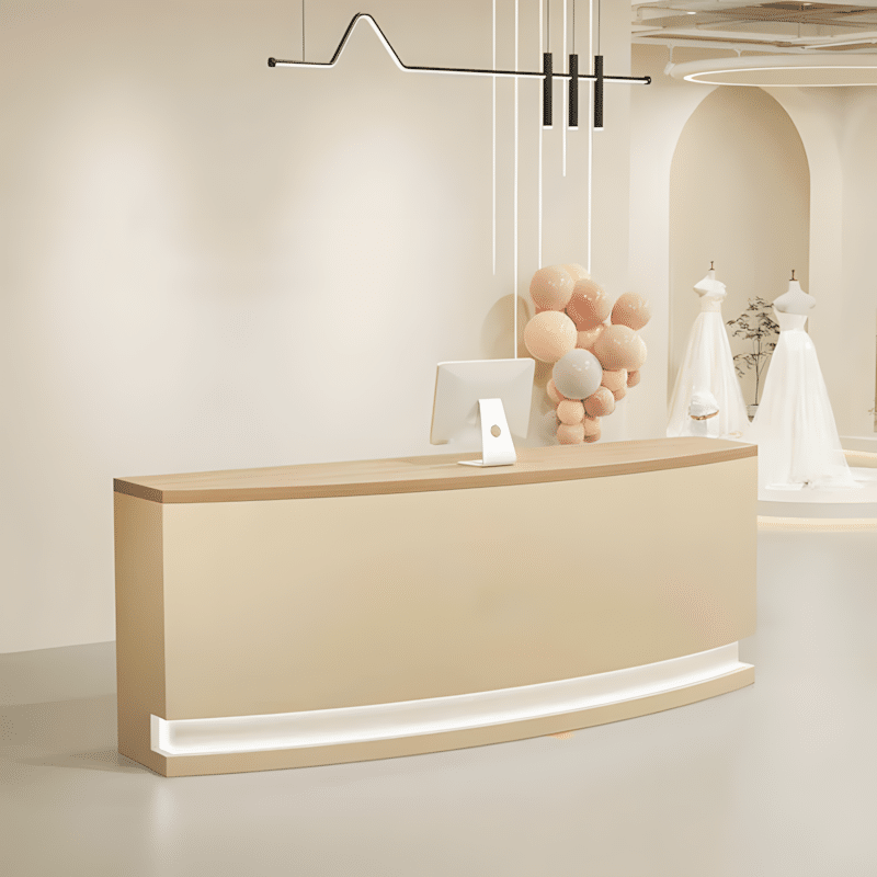 Modern Light Reception Desk