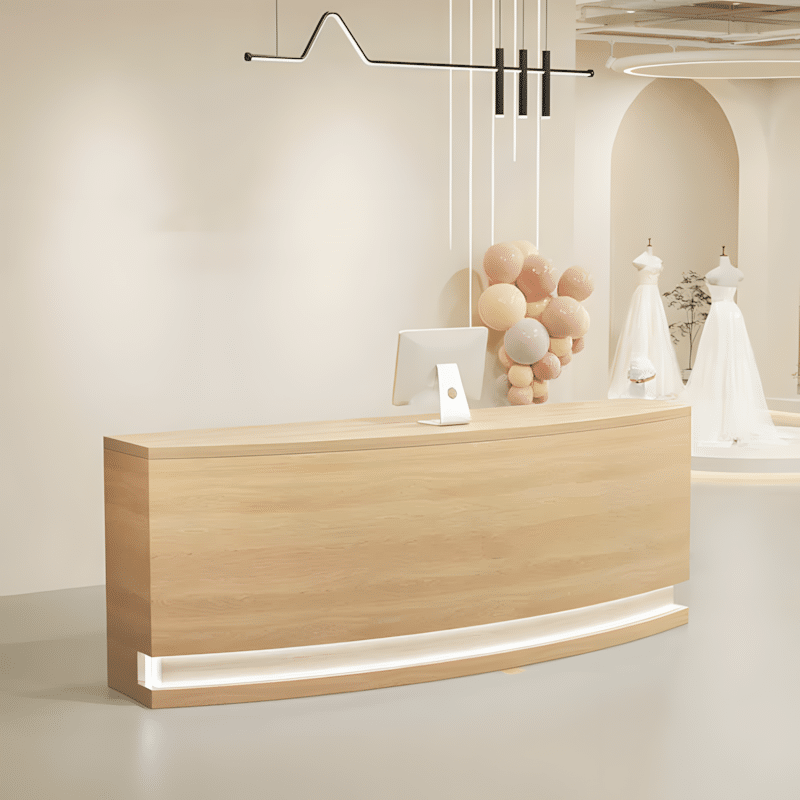 Modern Light Reception Desk