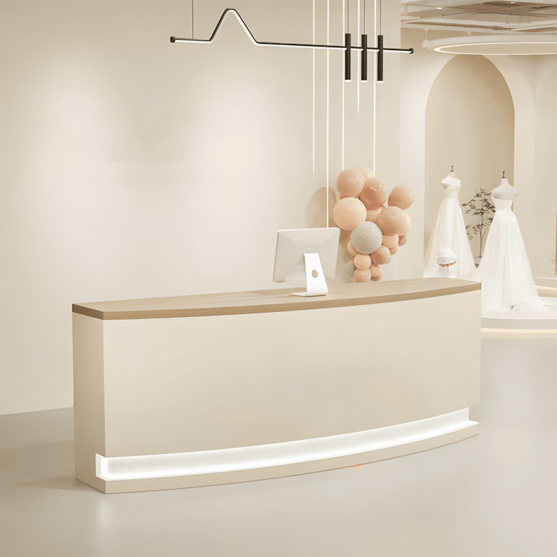Modern Light Reception Desk