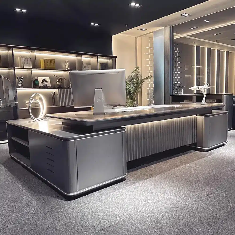 Modern Luxury Lacquered Executive Desk - Maoters