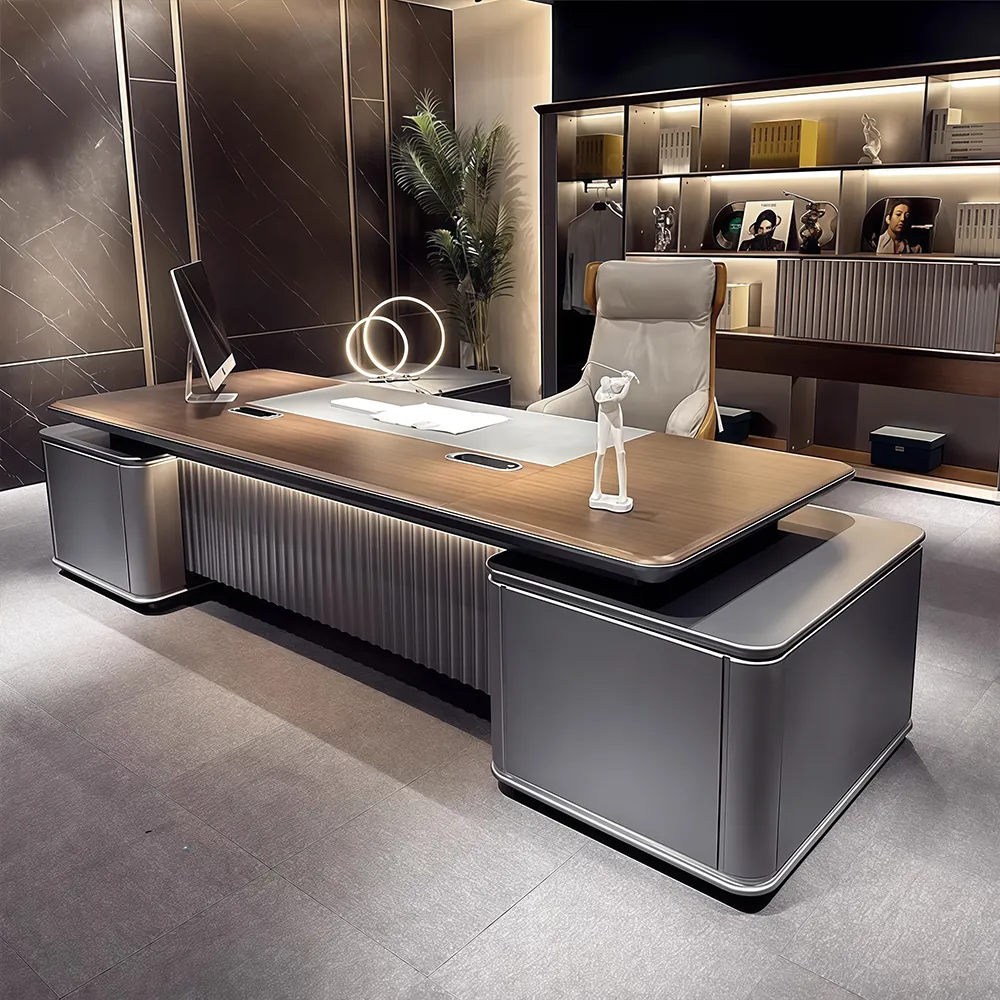 Modern Luxury Lacquered Executive Desk - Maoters