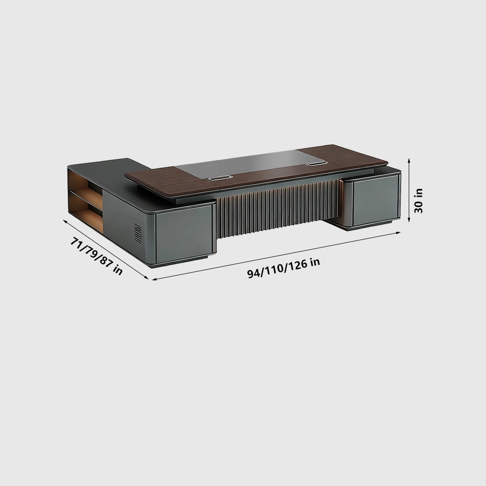 Modern Luxury Lacquered Executive Desk - Maoters