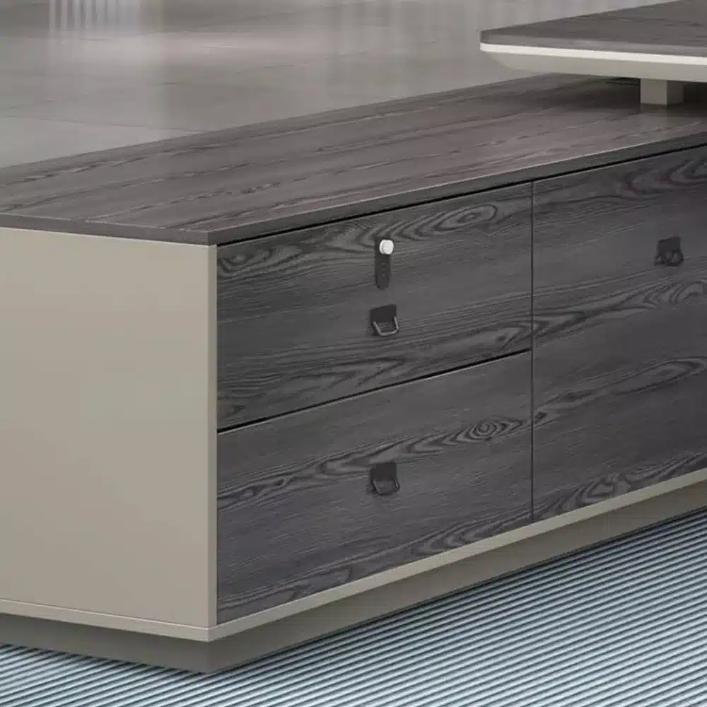 Modern Minimal Manager Desk and Chair Set