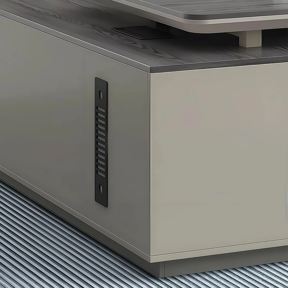 Modern Minimal Manager Desk and Chair Set Details (1) Modern Minimal Manager Desk and Chair Set