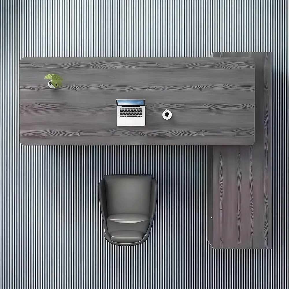 Modern Minimal Manager Desk and Chair Set Scenes (1) Modern Minimal Manager Desk and Chair Set