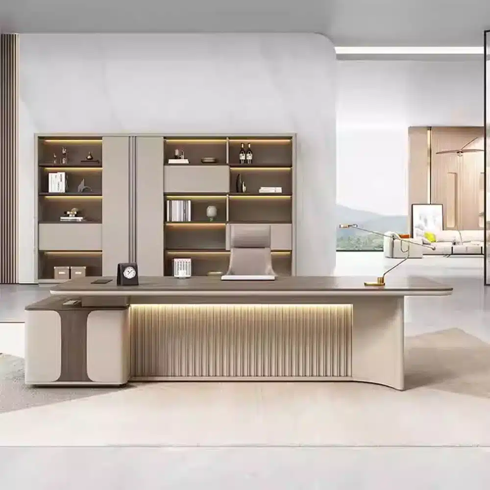 Modern Minimalist Luxury Executive Desk Set