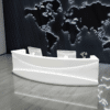Modern Minimalist Stainless Steel Light Luxury Desk