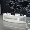 Modern Minimalist Stainless Steel Light Luxury Desk