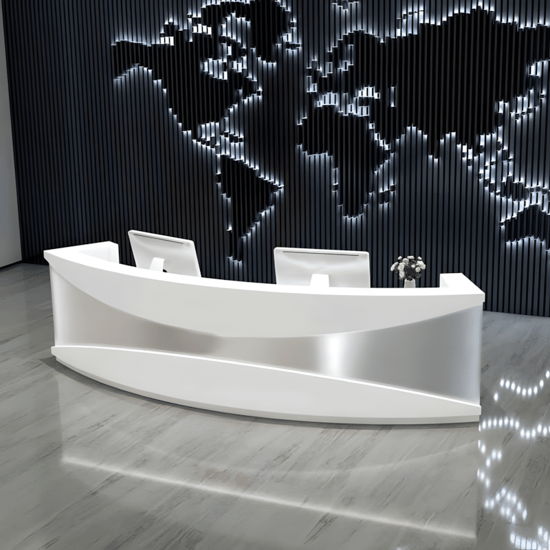 Modern Minimalist Stainless Steel Light Luxury Desk