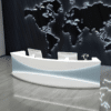 Modern Minimalist Stainless Steel Light Luxury Desk