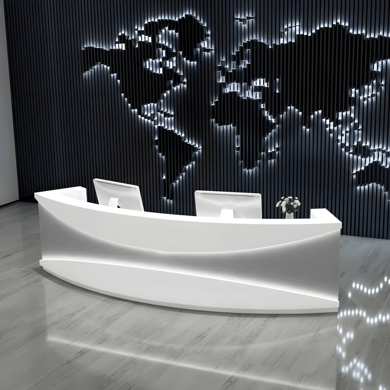 Modern Minimalist Stainless Steel Light Luxury Desk