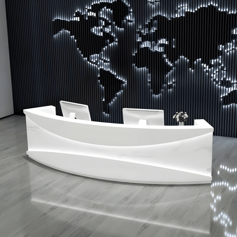 Modern Minimalist Stainless Steel Light Luxury Desk