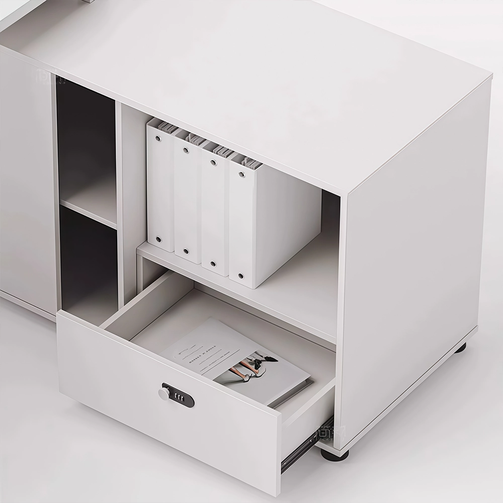 Modern Minimalist White Executive Desk - Perfect Fit