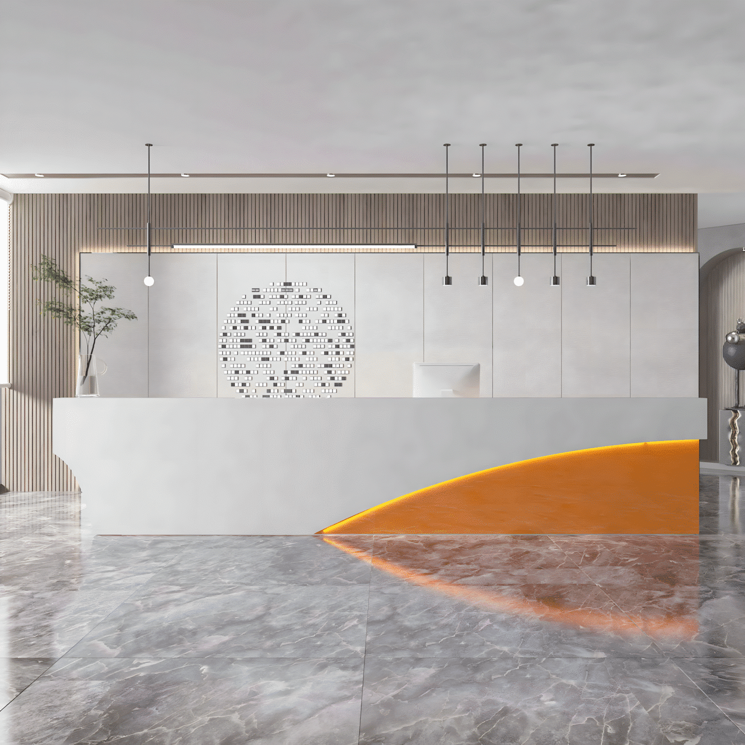 Modern & Simple Company Front Desk - Maoters