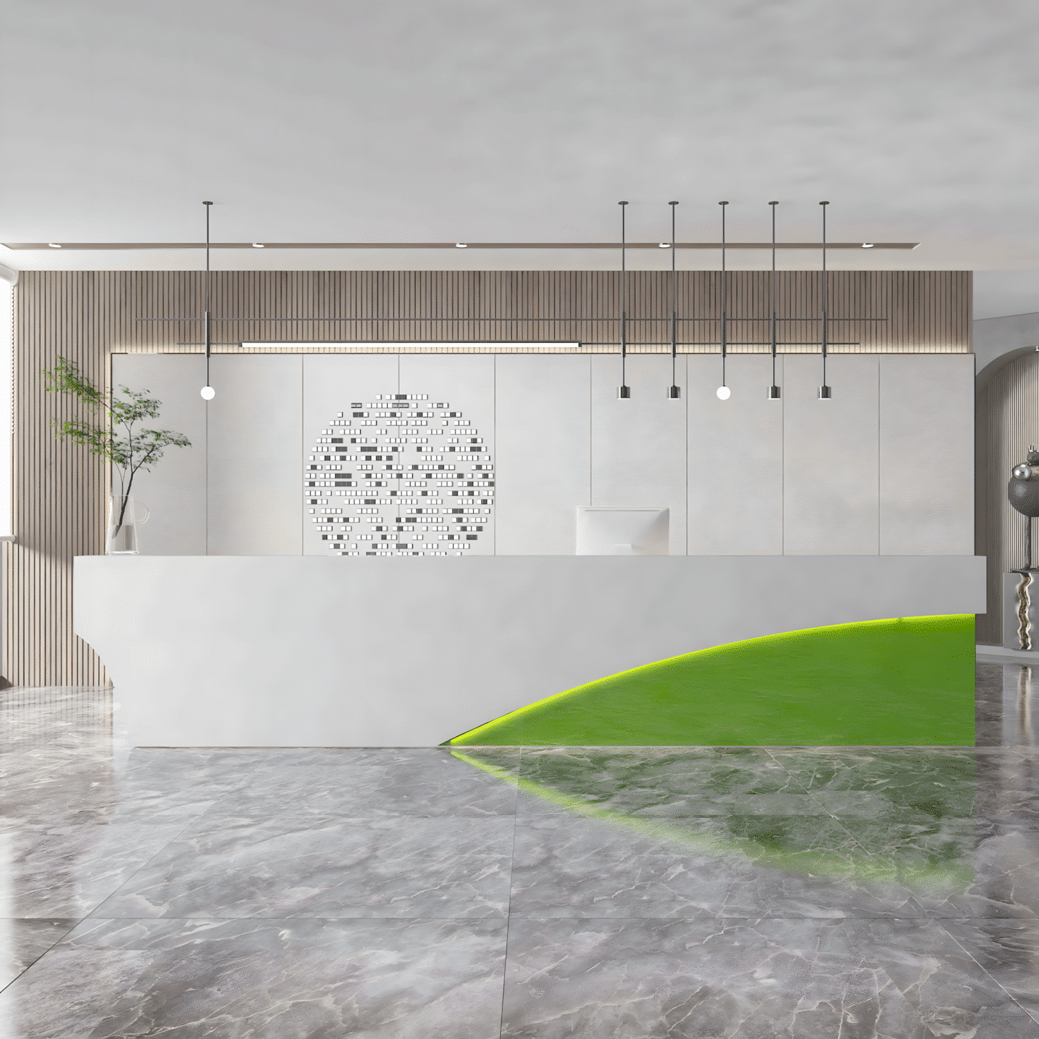 Modern & Simple Company Front Desk - Maoters