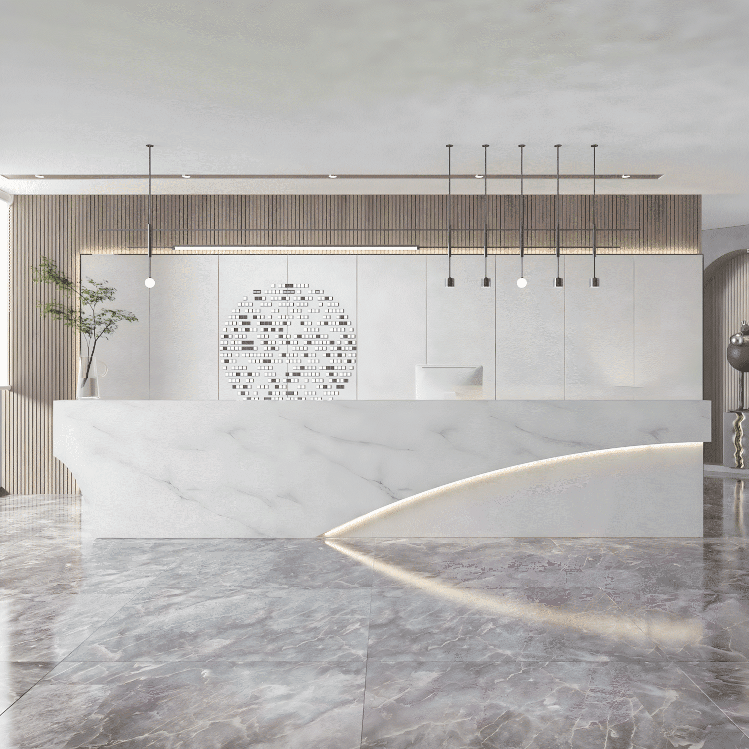 Modern & Simple Company Front Desk - Maoters