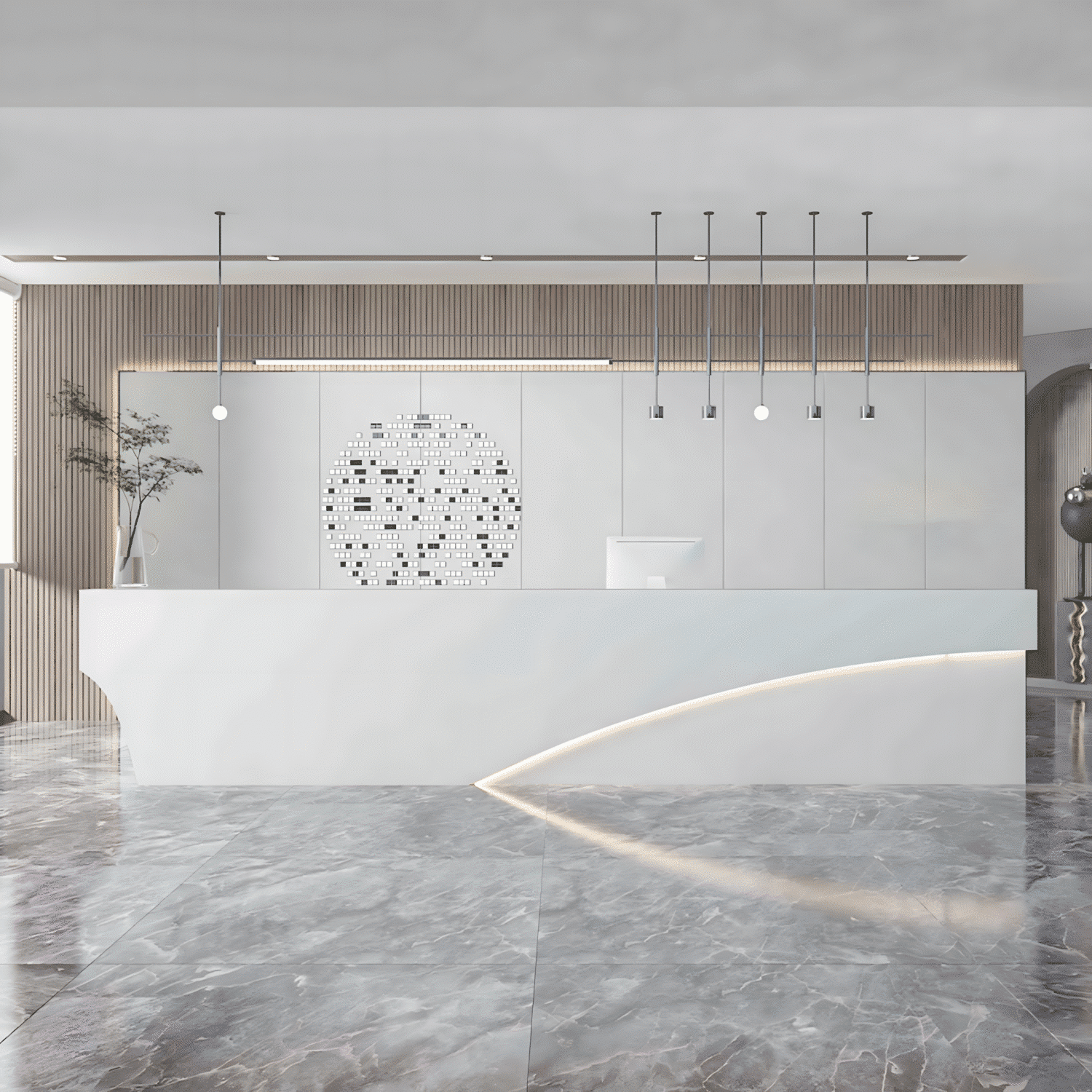 Modern & Simple Company Front Desk - Maoters