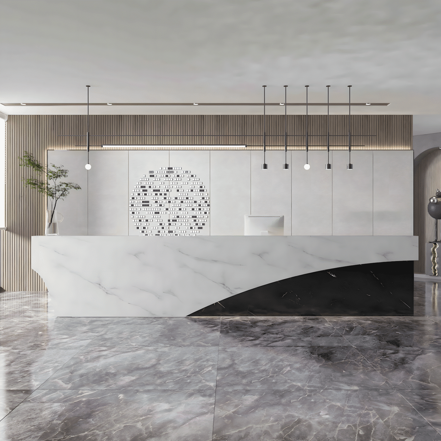 Modern & Simple Company Front Desk - Maoters