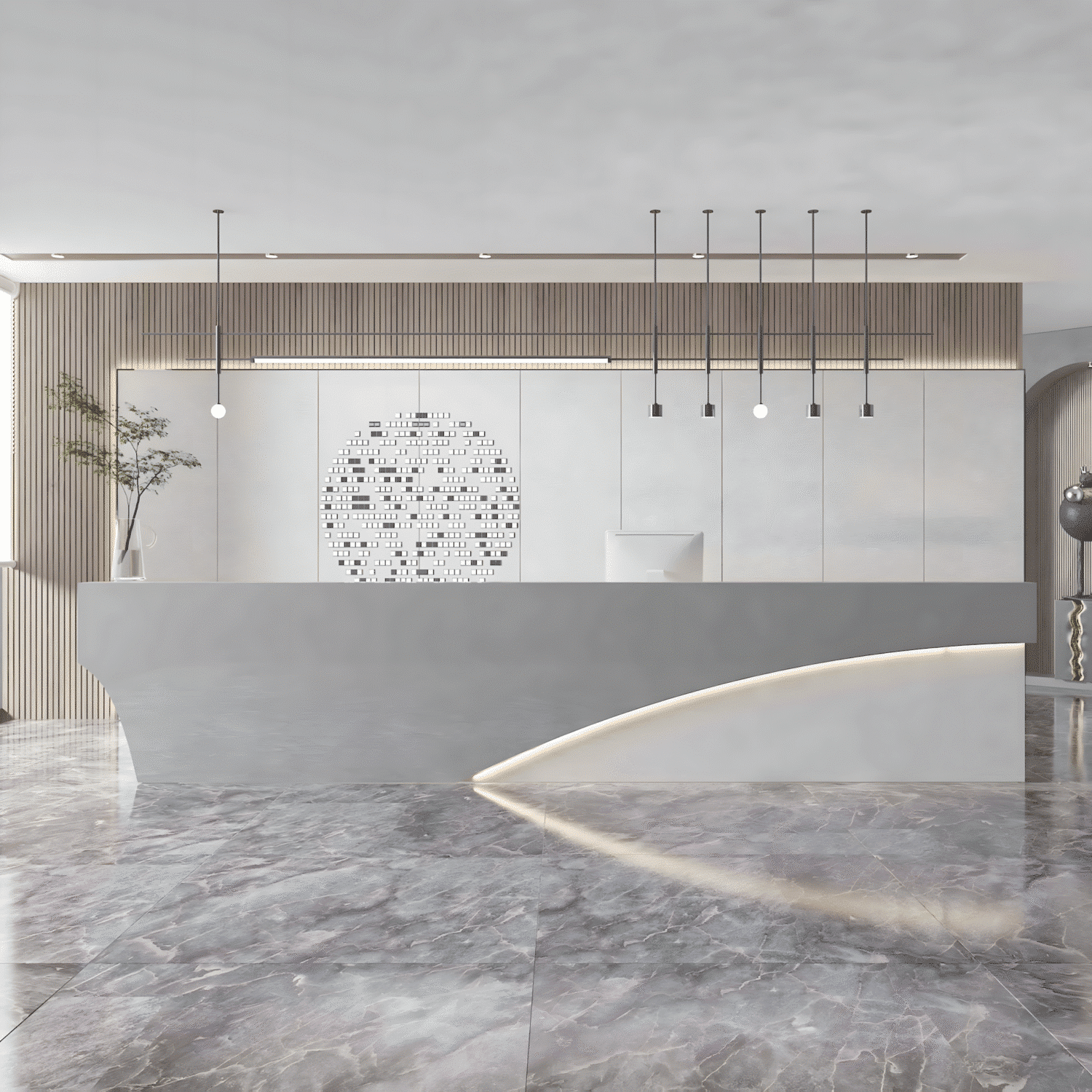 Modern & Simple Company Front Desk - Maoters