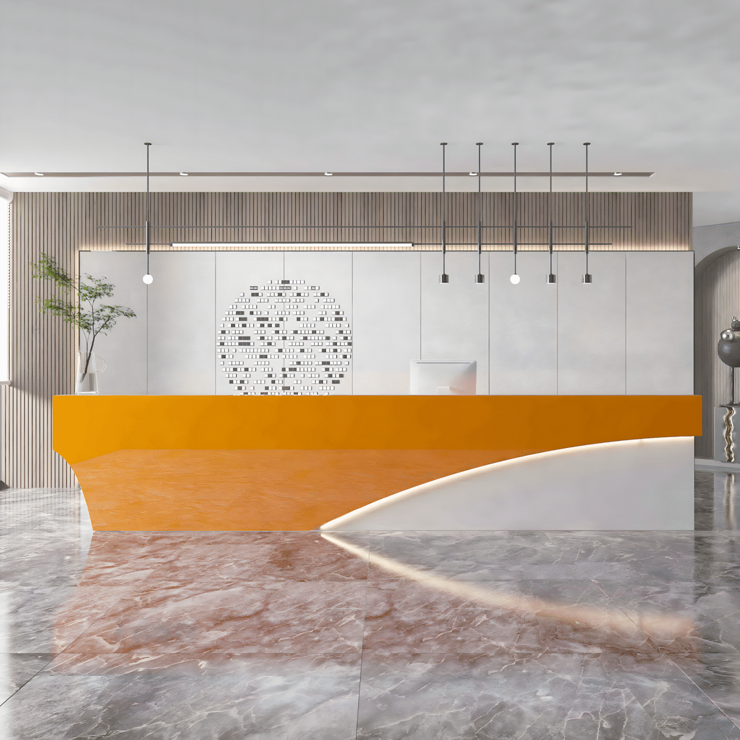 Modern & Simple Company Front Desk - Maoters