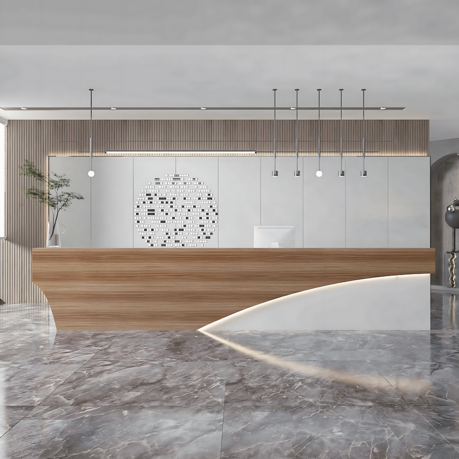 Modern & Simple Company Front Desk - Maoters