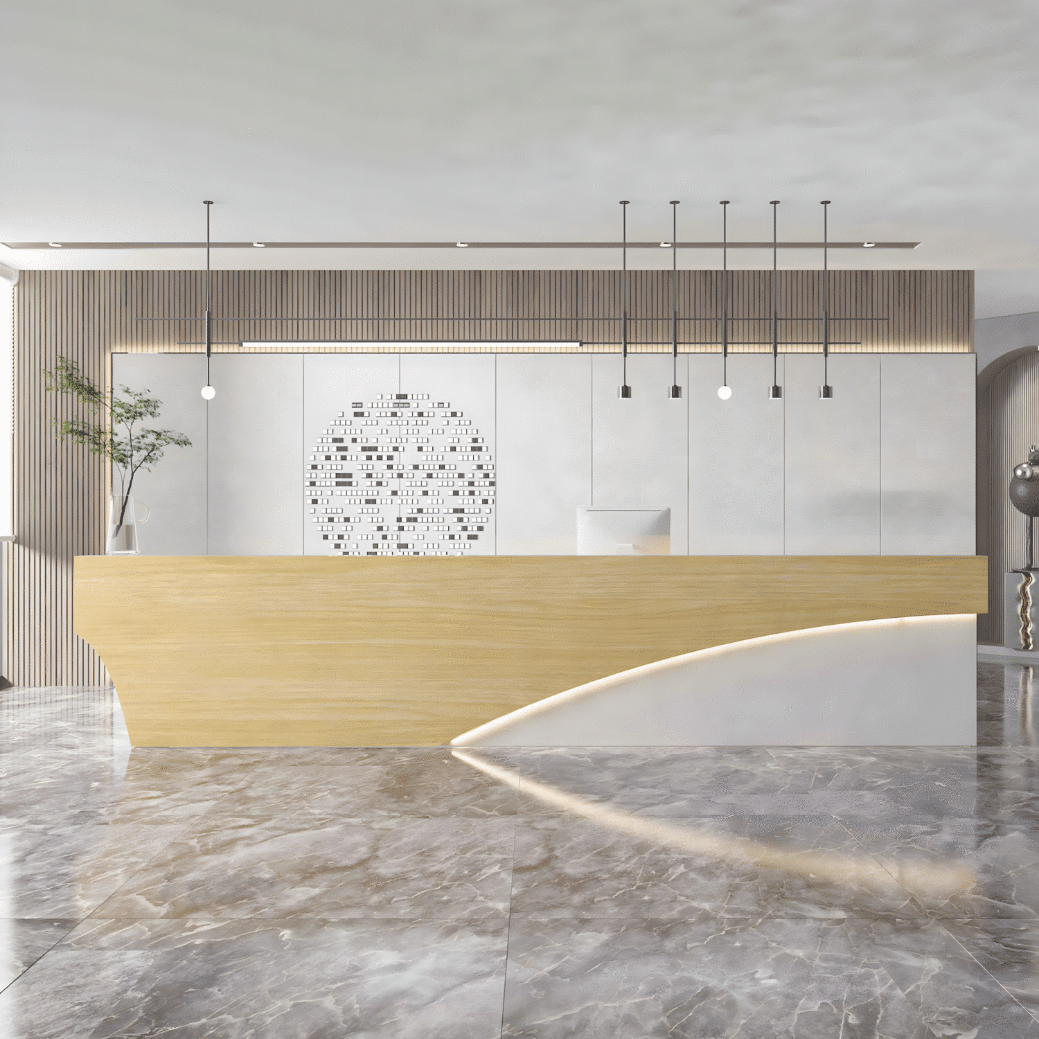 Modern & Simple Company Front Desk - Maoters