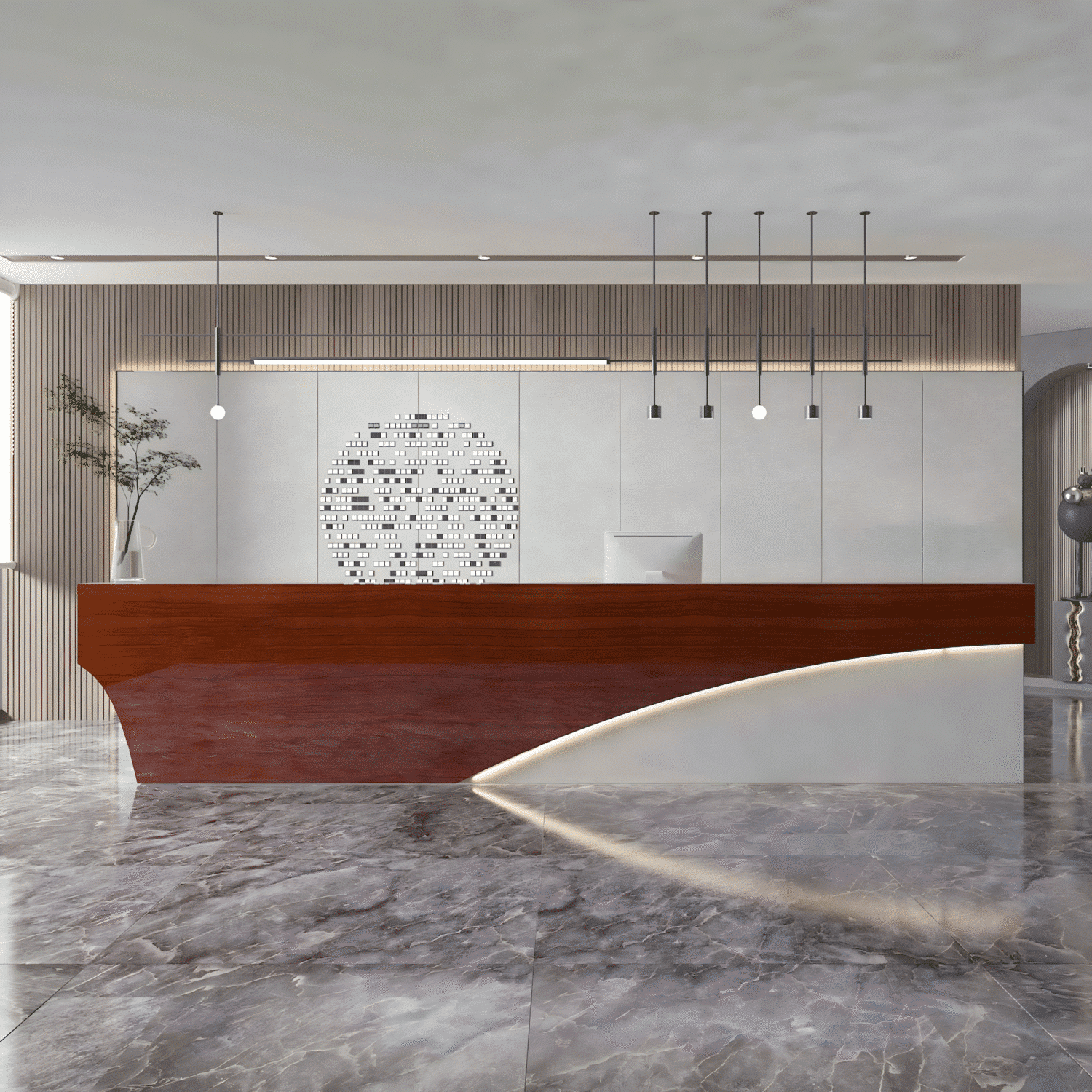 Modern & Simple Company Front Desk - Maoters
