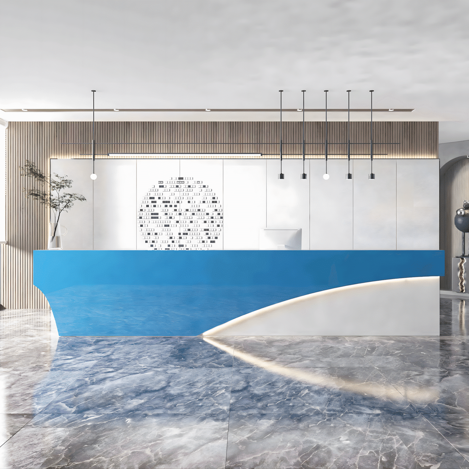 Modern & Simple Company Front Desk - Maoters