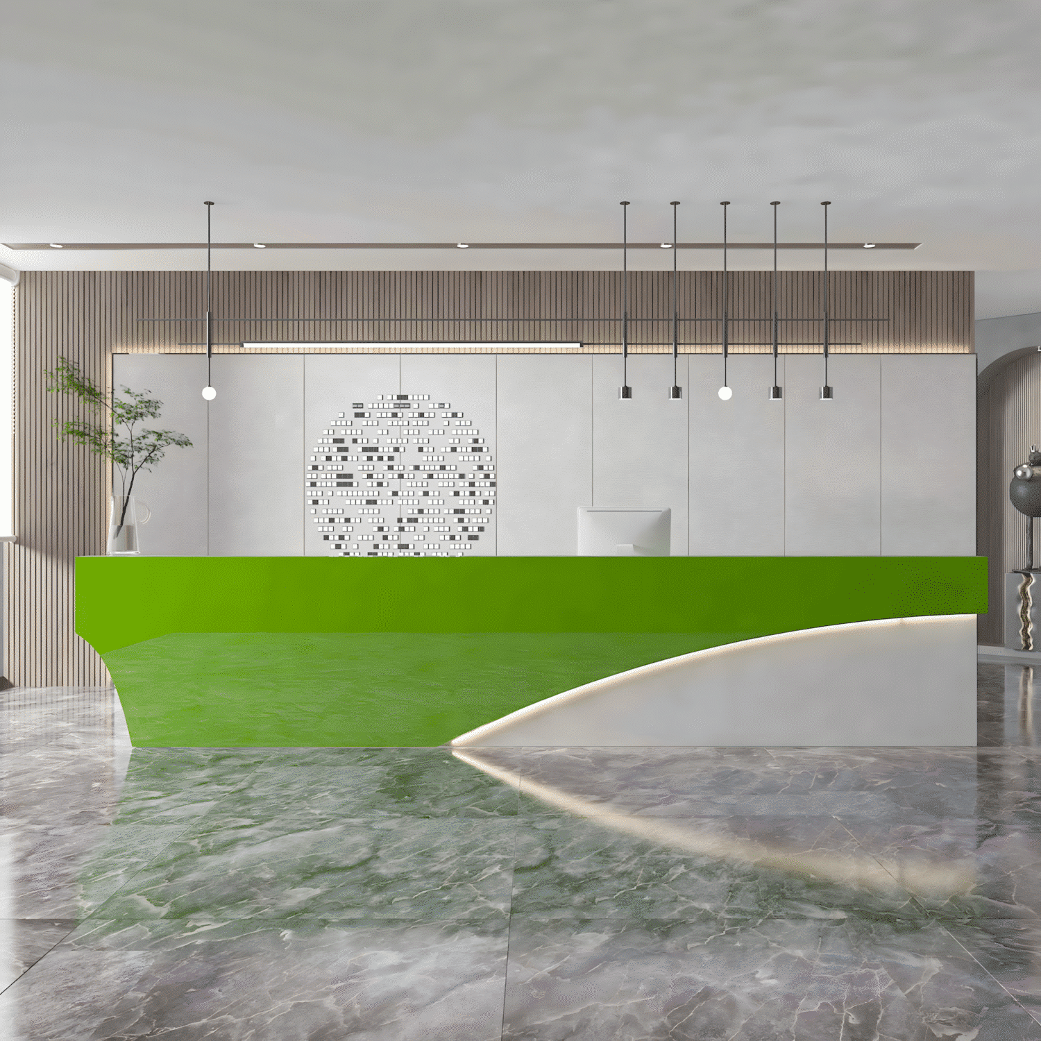 Modern & Simple Company Front Desk - Maoters