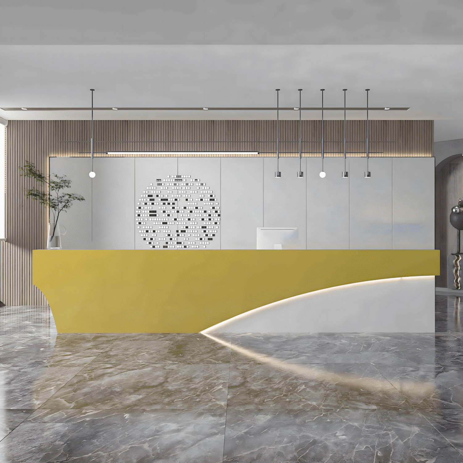 Modern & Simple Company Front Desk - Maoters