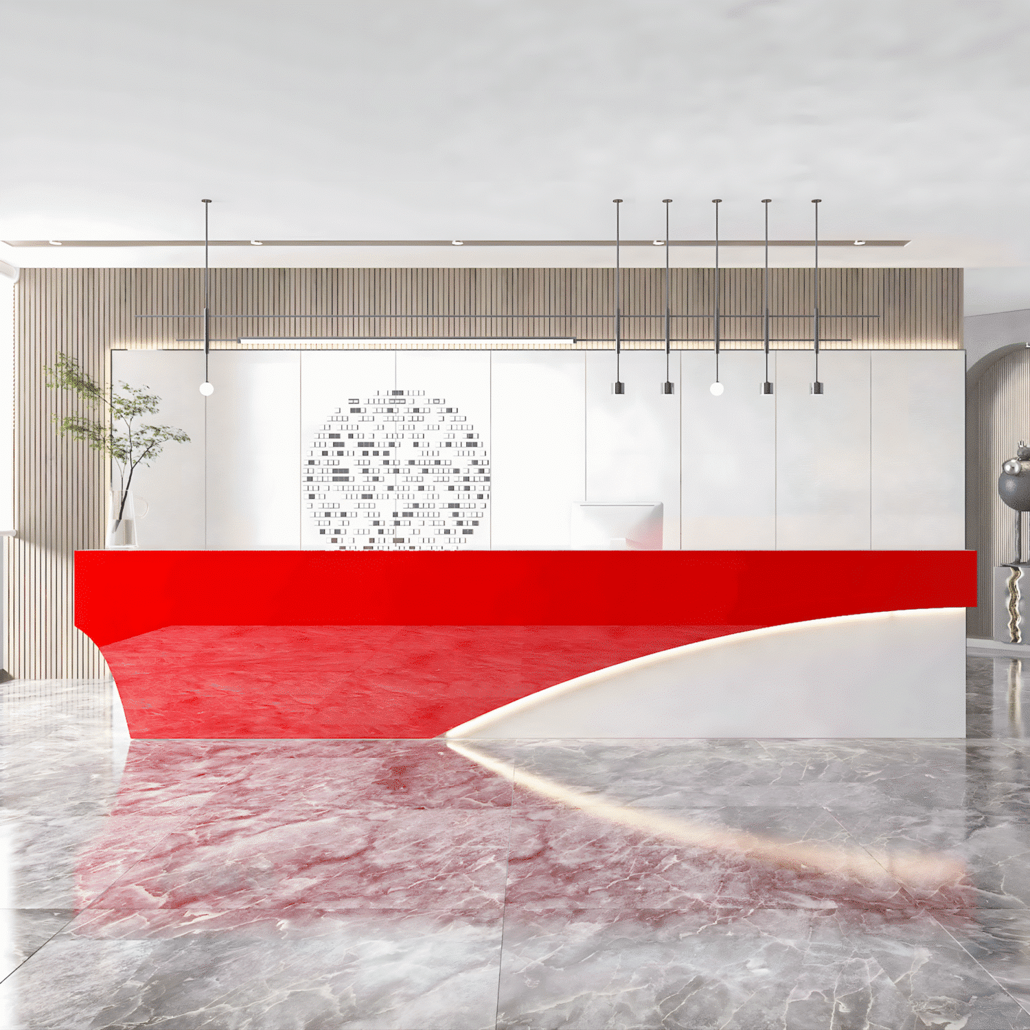 Modern & Simple Company Front Desk - Maoters