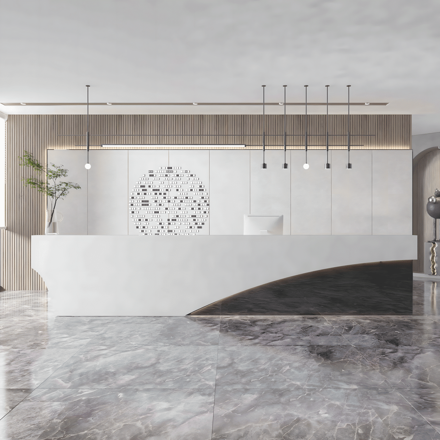 Modern & Simple Company Front Desk - Maoters