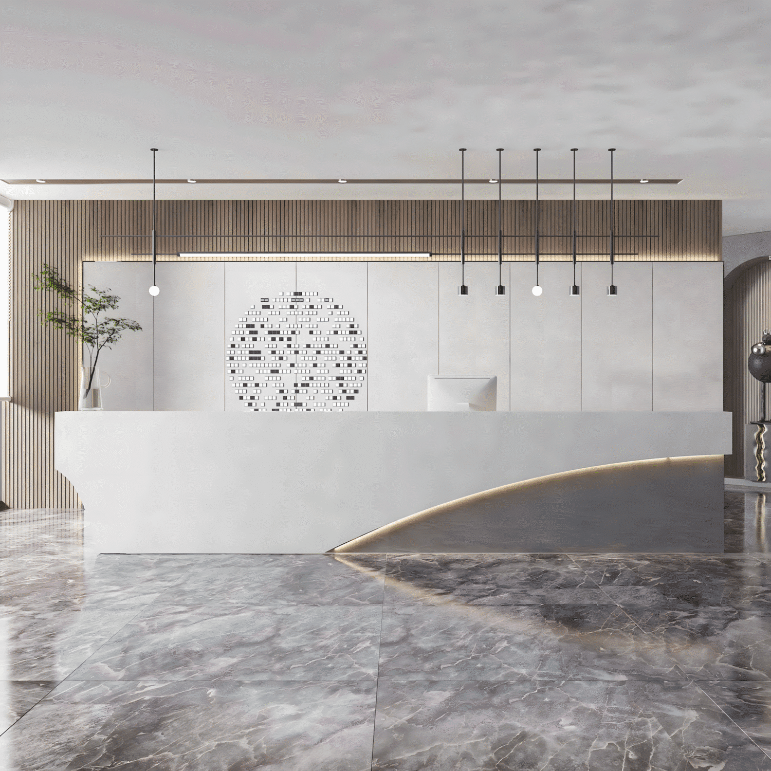 Modern & Simple Company Front Desk - Maoters