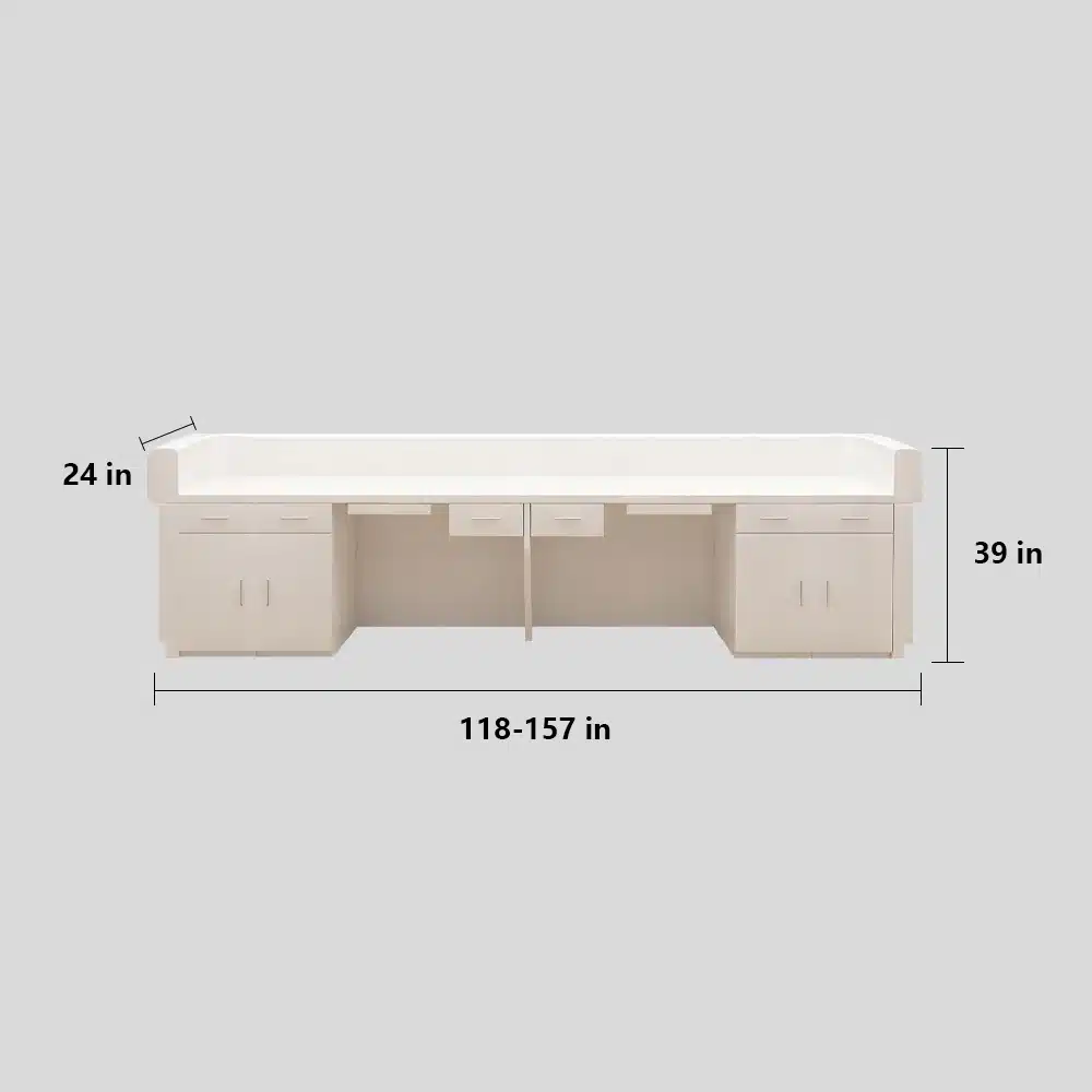 Modern Simple Wood Grain Reception Desk - Maoters Modern Simple Wood Grain Reception Desk - Maoters