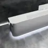 Modern Stainless Steel Front Desk - Sleek & Sturdy Modern Stainless Steel Front Desk - Sleek & Sturdy