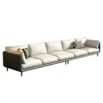 Modern Upholstered Leather Sofa