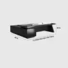 Modern Wooden Office Desk - Black Executive Style