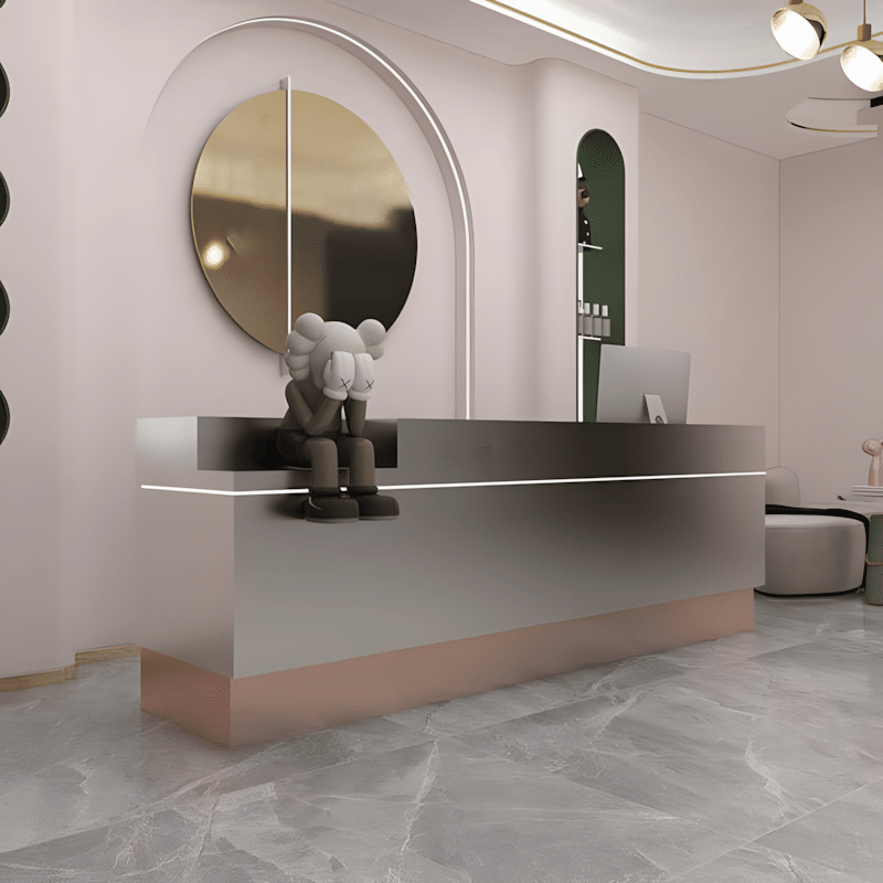 Modern and Stylish Small Reception Desk