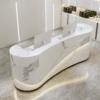 Modern Curved Front Desk Reception Desk Cashier Desk