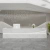 Modern Simple Reception Desk - Sleek Lacquer Finish