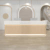 Modern Simple Wood Grain Reception Desk - Maoters