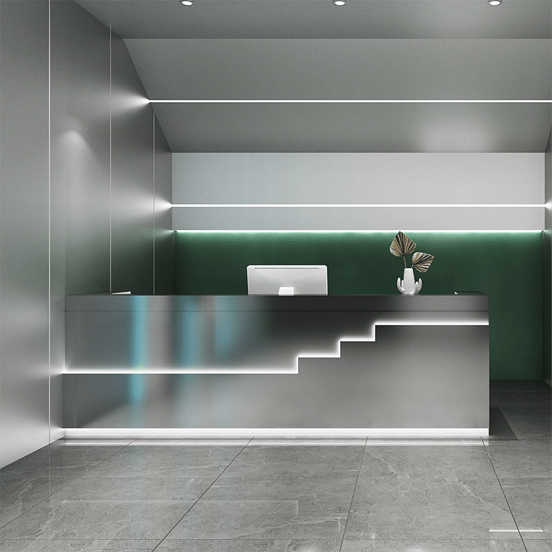 Modern Stainless Steel Cashier Desk - Maoters