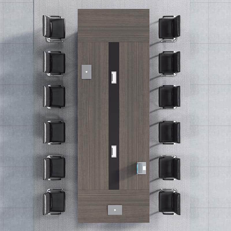 Classic Rectangular Office Desk - Ideal for Meetings