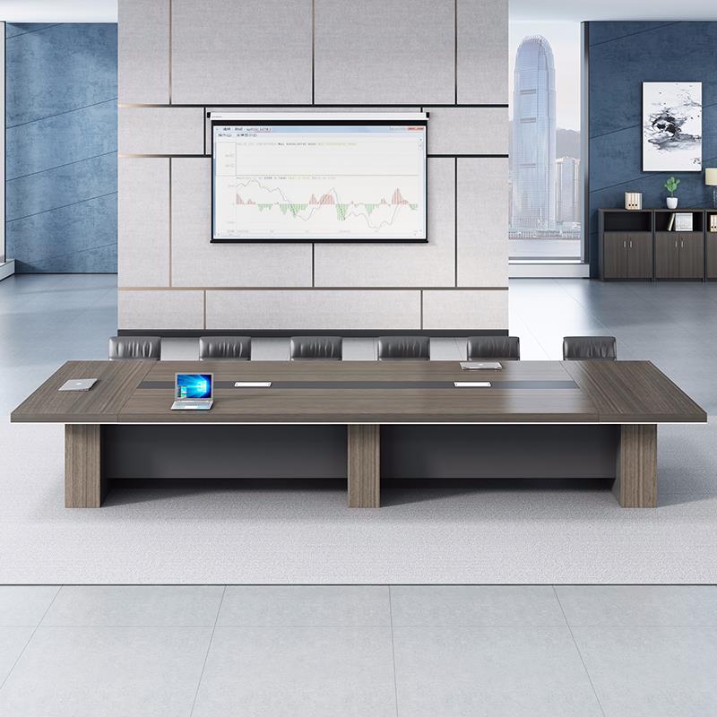 Classic Rectangular Office Desk - Ideal for Meetings