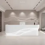 Reception Counter Cashier Desk - Classified Storage