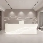 Reception Counter Cashier Desk - Classified Storage