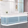 Rectangle Engineered Wood Reception Desk Rectangle Engineered Wood Reception Desk