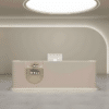 Rectangular Wood Reception Desk