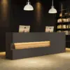 Retro Solid Wood Reception Desk - Maoters