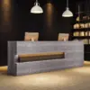 Retro Solid Wood Reception Desk - Maoters